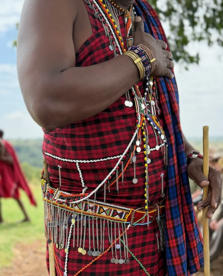 One of my favorite discoveries on safari was learning the meaning behind Maasai beadwork. 💫⁠
We saw beaded jewelry everywhere in Kenya, Tanzania, and Uganda&mdash;but meeting the women who make it gave it soul. Beadwork here is passed from mother to