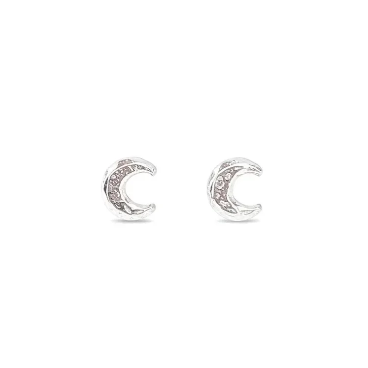 Mini Crescent Moon Studs