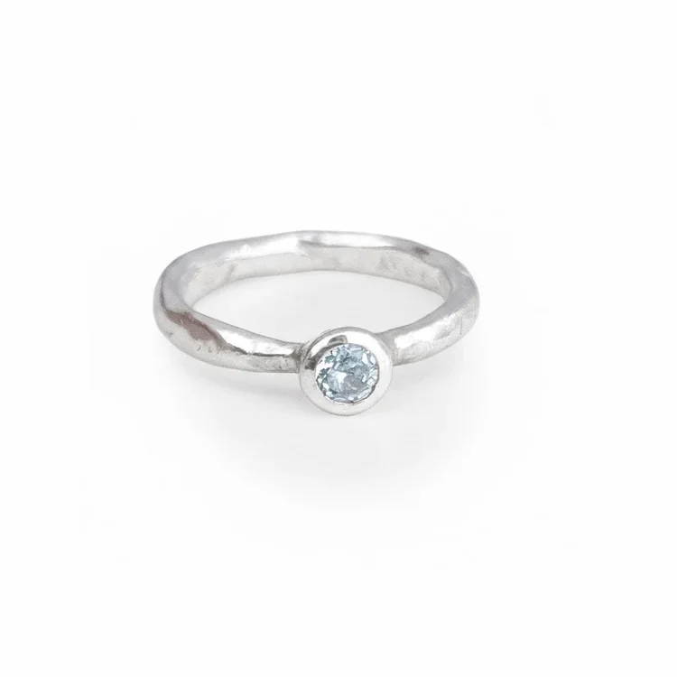 Aquamarine Flow Ring