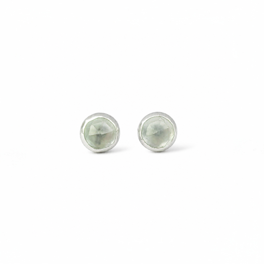 Prehnite Treasure Studs