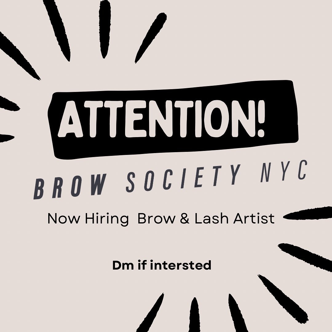 🗣️Looking for 1 Brow &amp; Lash Expert to join our Growing Team! Please DM to be considered 📱😎