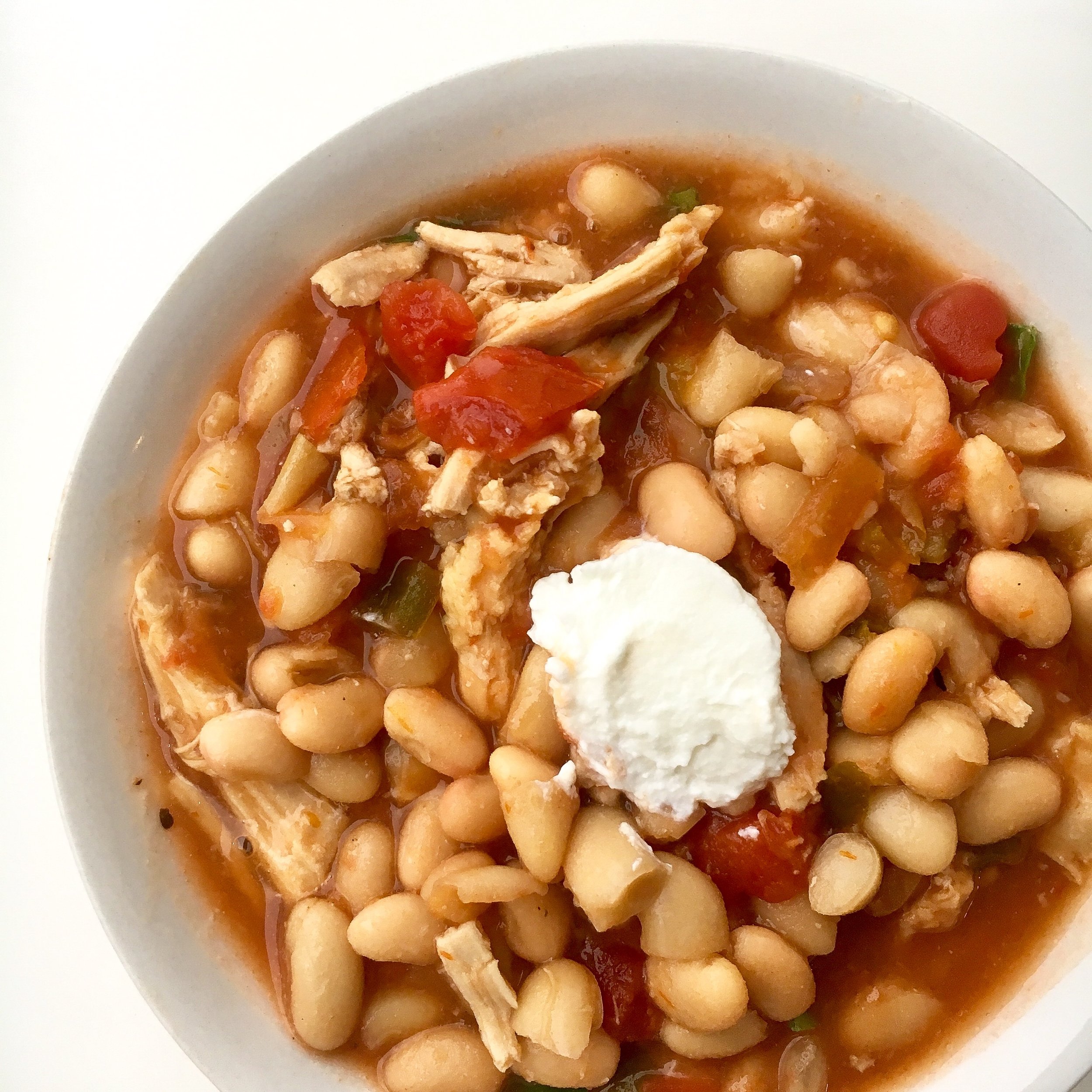The Easiest Chicken Chili