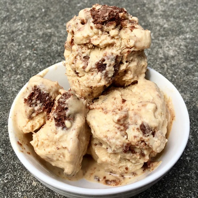 Dairy free Peanut Butter Ice Cream (no ice cream maker needed! Dairy, grain, and gluten free )