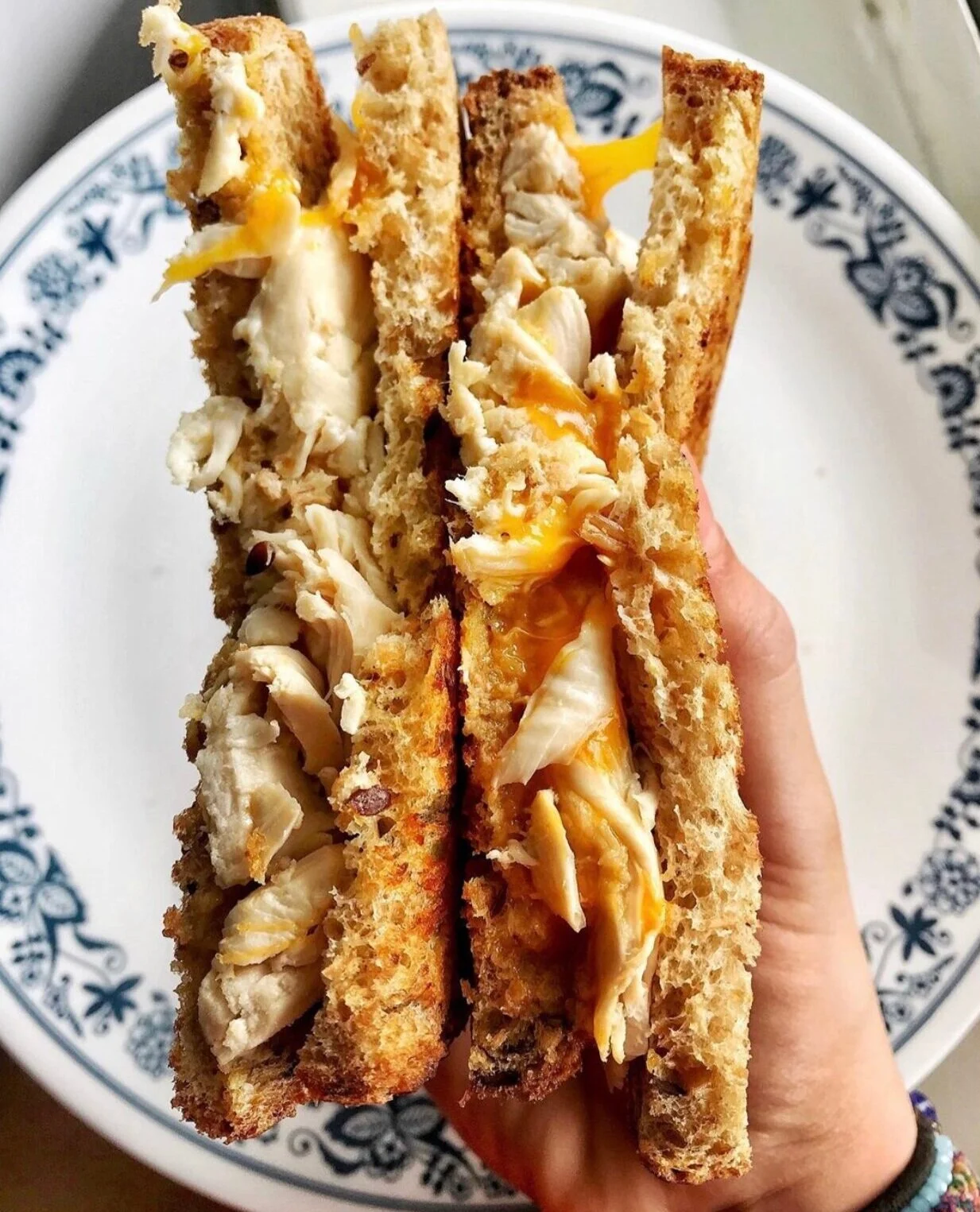 Grilled Chicken and Cheese Sandwich (ft. video tutorial)