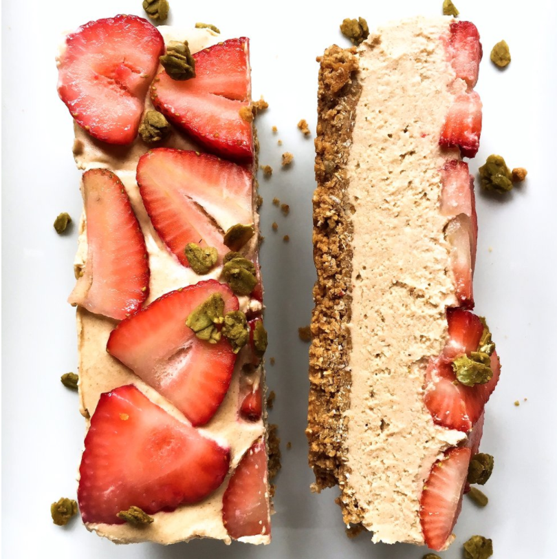 Vegan Peanut Butter Cheesecake Bars