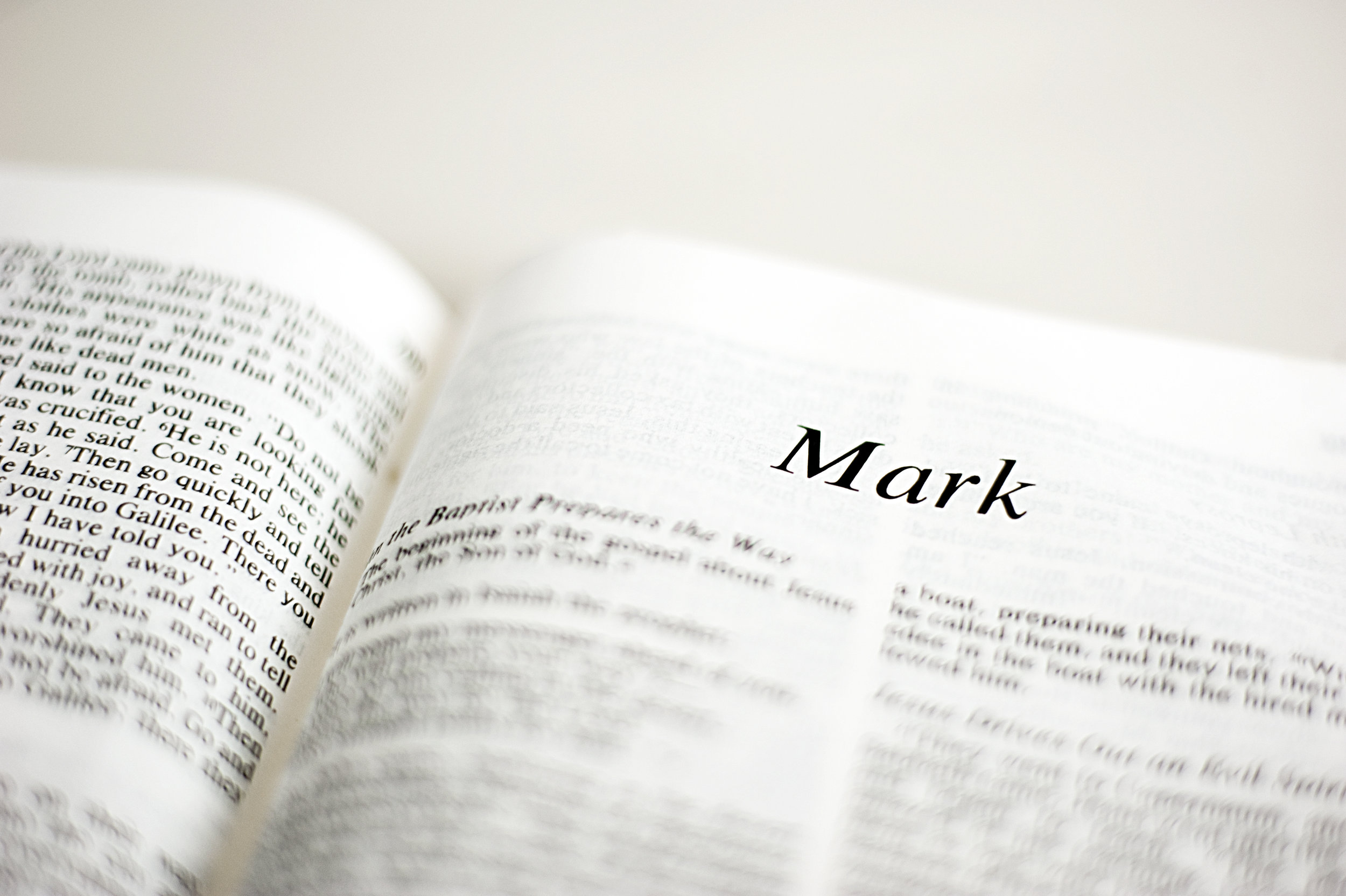 Mark: Not My Will... Yours (Part I)