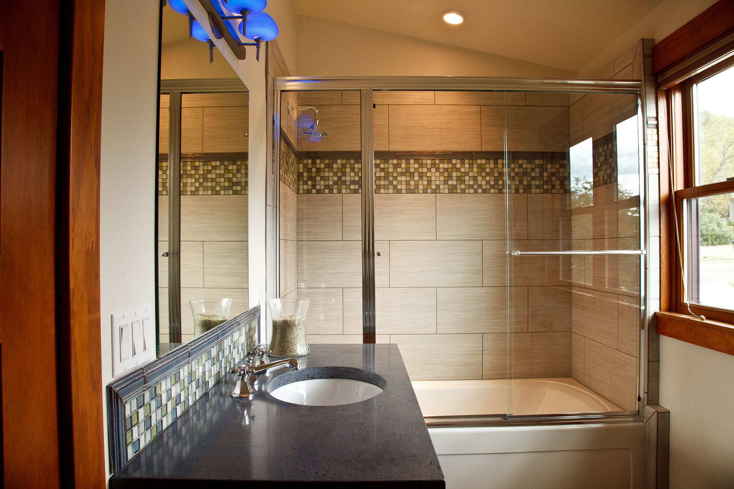 Deep Blue Concrete with Recycled Glass Bath Vanity Top.jpg