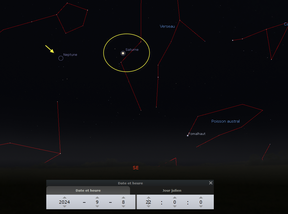 Oppposition de Saturne