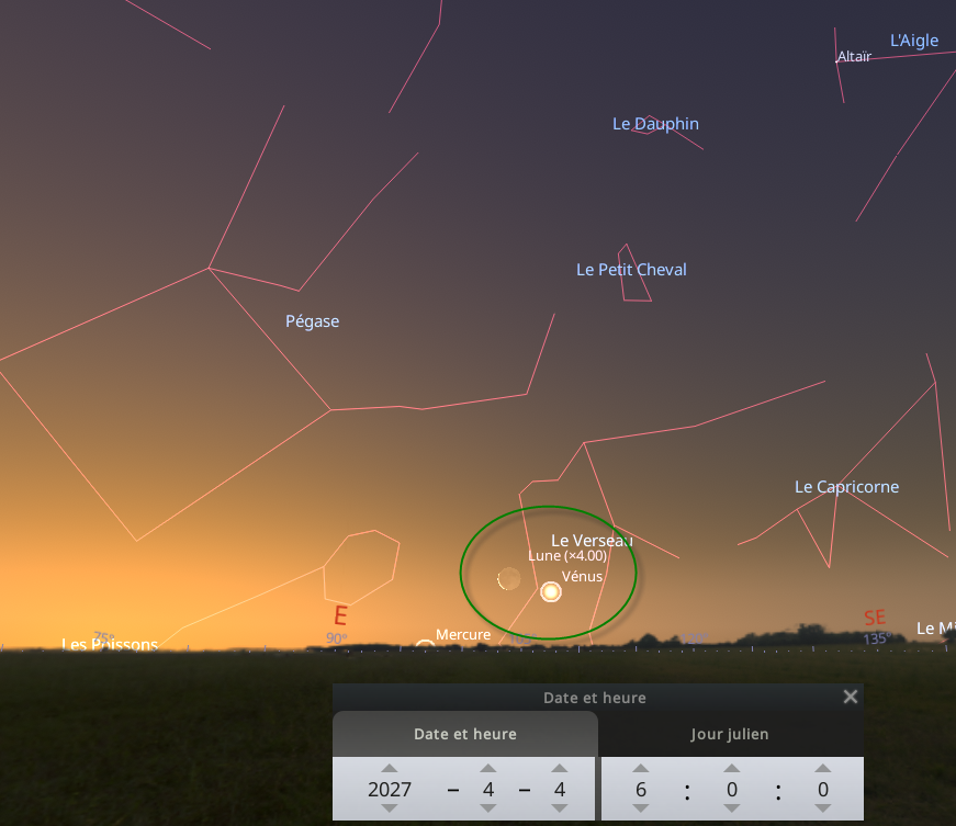 Rapprochement très serré entre la Lune et Vénus