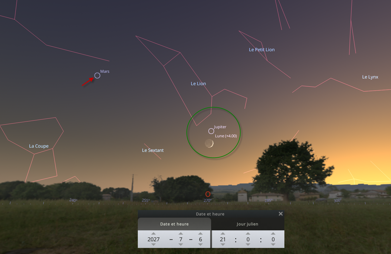 Lumière cendrée et rapprochement avec Jupiter