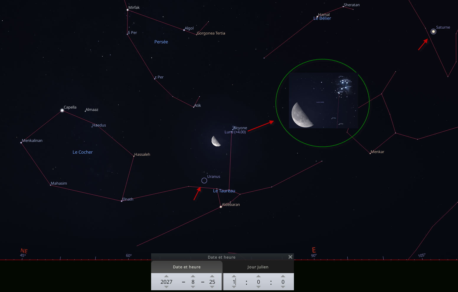 La Lune rencontre les Pléiades