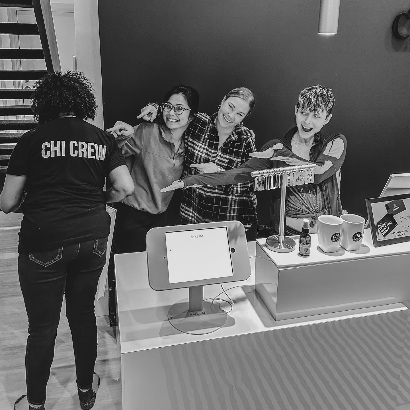 Define the Chi Crew&hellip;

A team of the most incredibly caring people who work hard every single day all while having fun doing it. Who put the attention to detail into bringing the Full Service Chi Junky Experience to life every single class. The