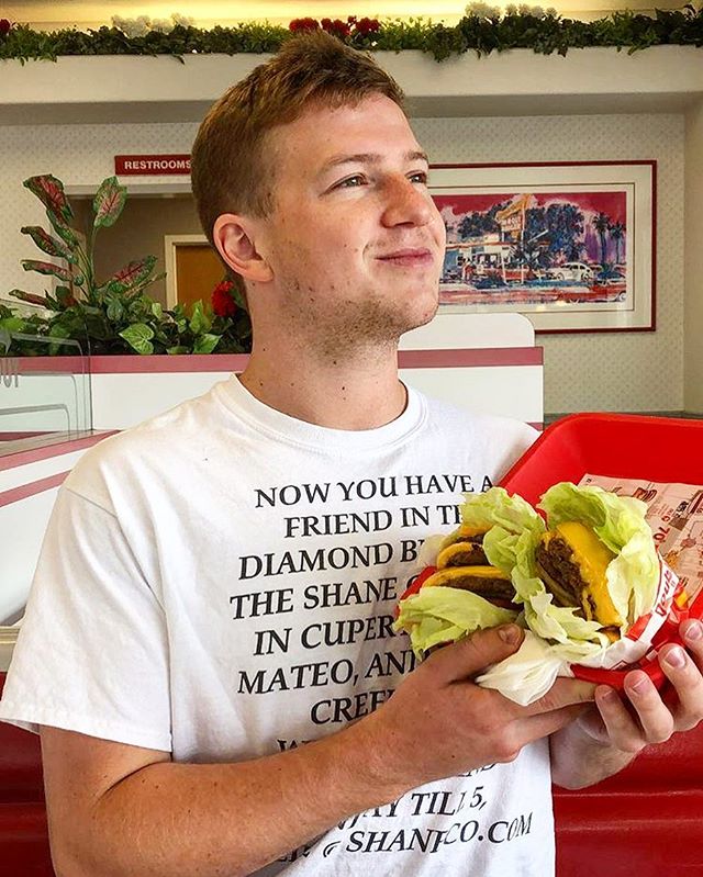 Would you rather: watch me eat these two 4x4&rsquo;s in under 5 minutes OR be hit by a speeding van @innout