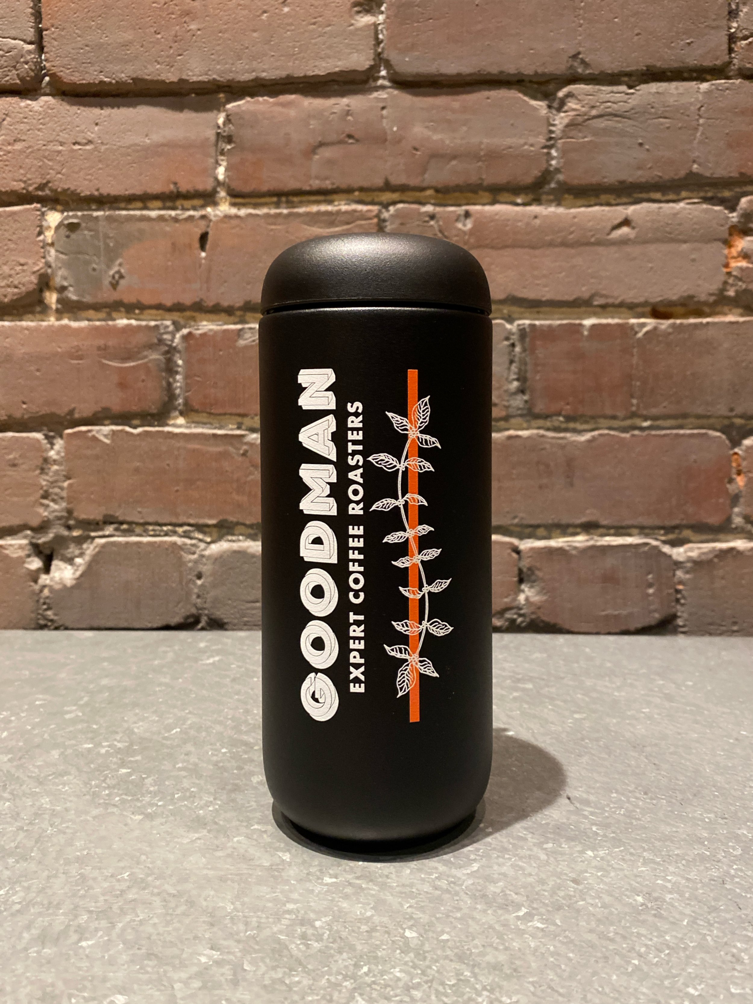 16 oz Fellow X Goodman Carter Move mug in black  Goodman Coffee Roasters