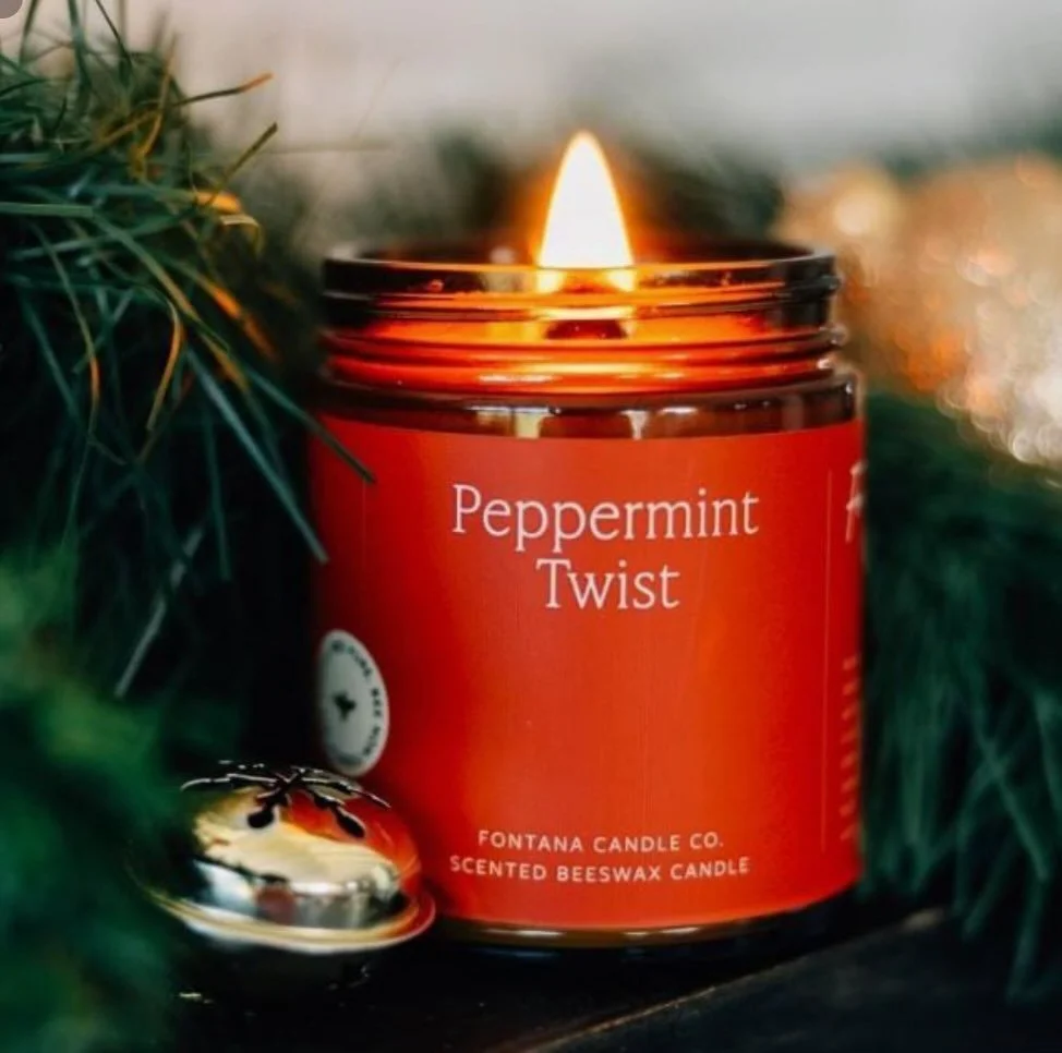Taking early orders for a beautiful holiday, non toxic candle verified Made Safe. Essential oils of peppermint and sweet orange. This is not an overpowering scent.  Did you know peppermint essential oil, when introduced in the air, reduces stress and