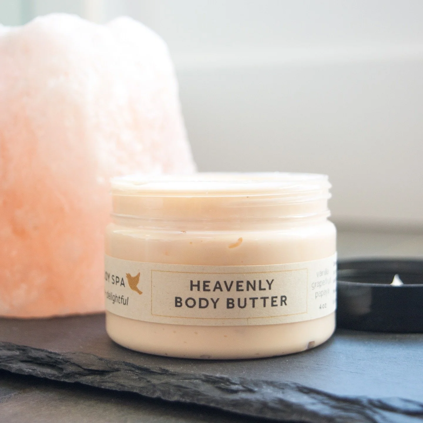 It&rsquo;s back. Customers #1 pick! HEAVENLY BODY BUTTER! Take time to delight in a creamy moisturizing butter that is healthy for the mind and body. NON-TOXIC - no harsh chemicals. VANILLA ESSENTIAL OIL, PAPAYA FRUIT EXTRACT, BANANA FRUIT EXTRACT, G