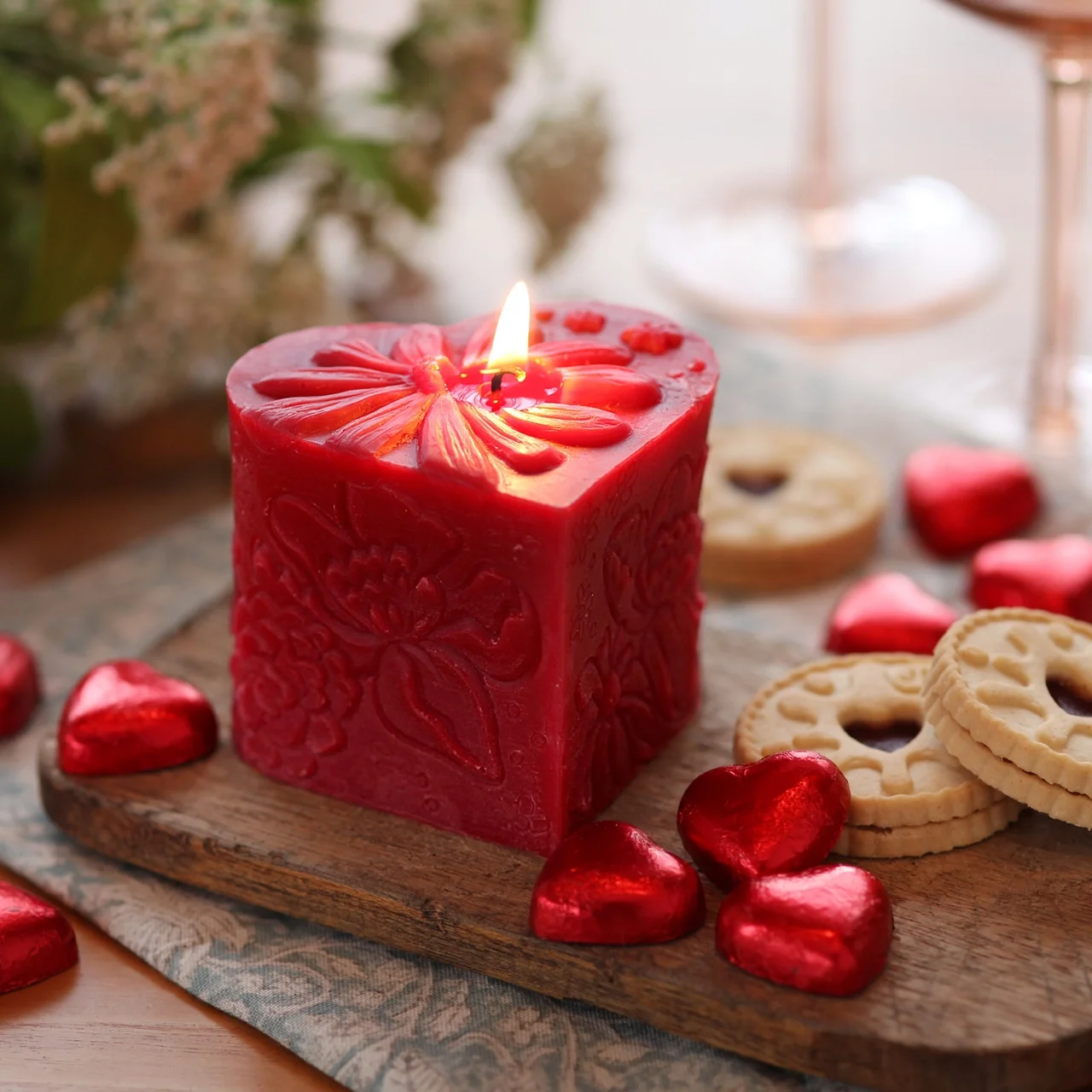 Valentine Pillar Candle