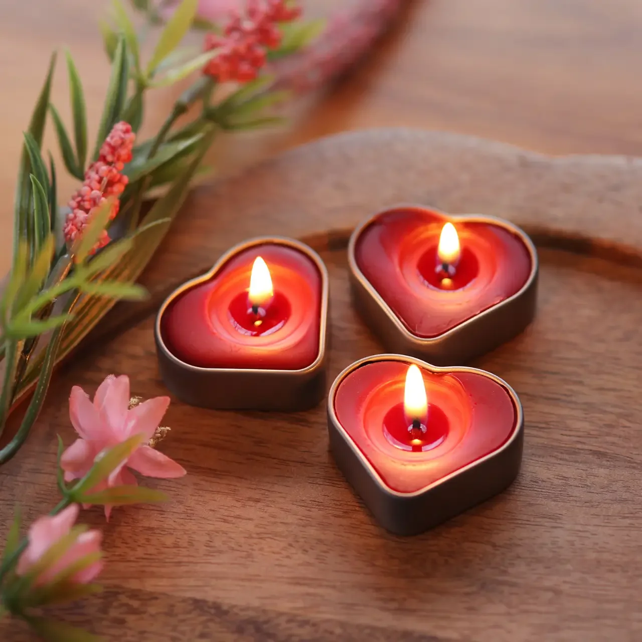 Heart Tin Candle