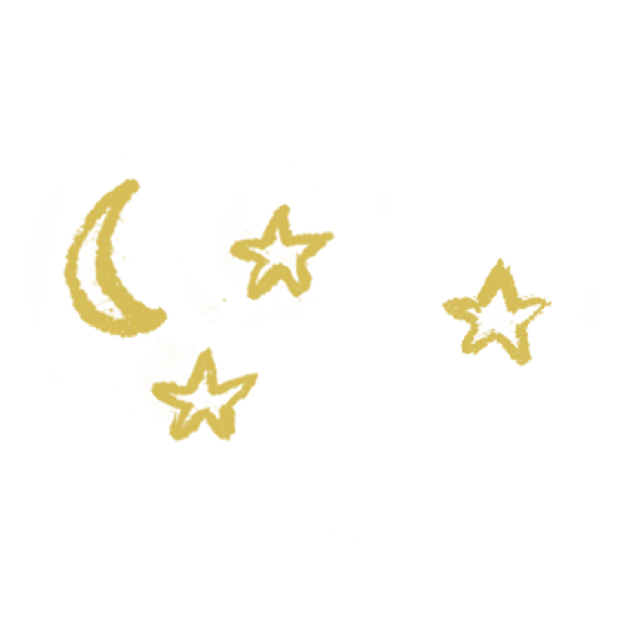 Doodles - moon - gold.png
