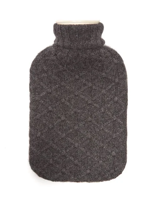 Knitted cashmere hot water bottle from Allude £98 Perfect for cold days. Photo: www.matchesfashion.com