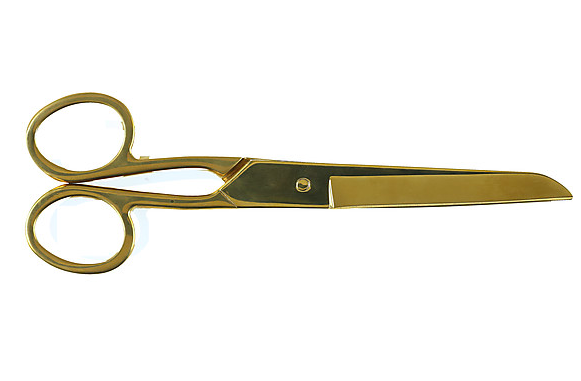 Gold scissor, 100 nok ($11) from Clas Ohlson