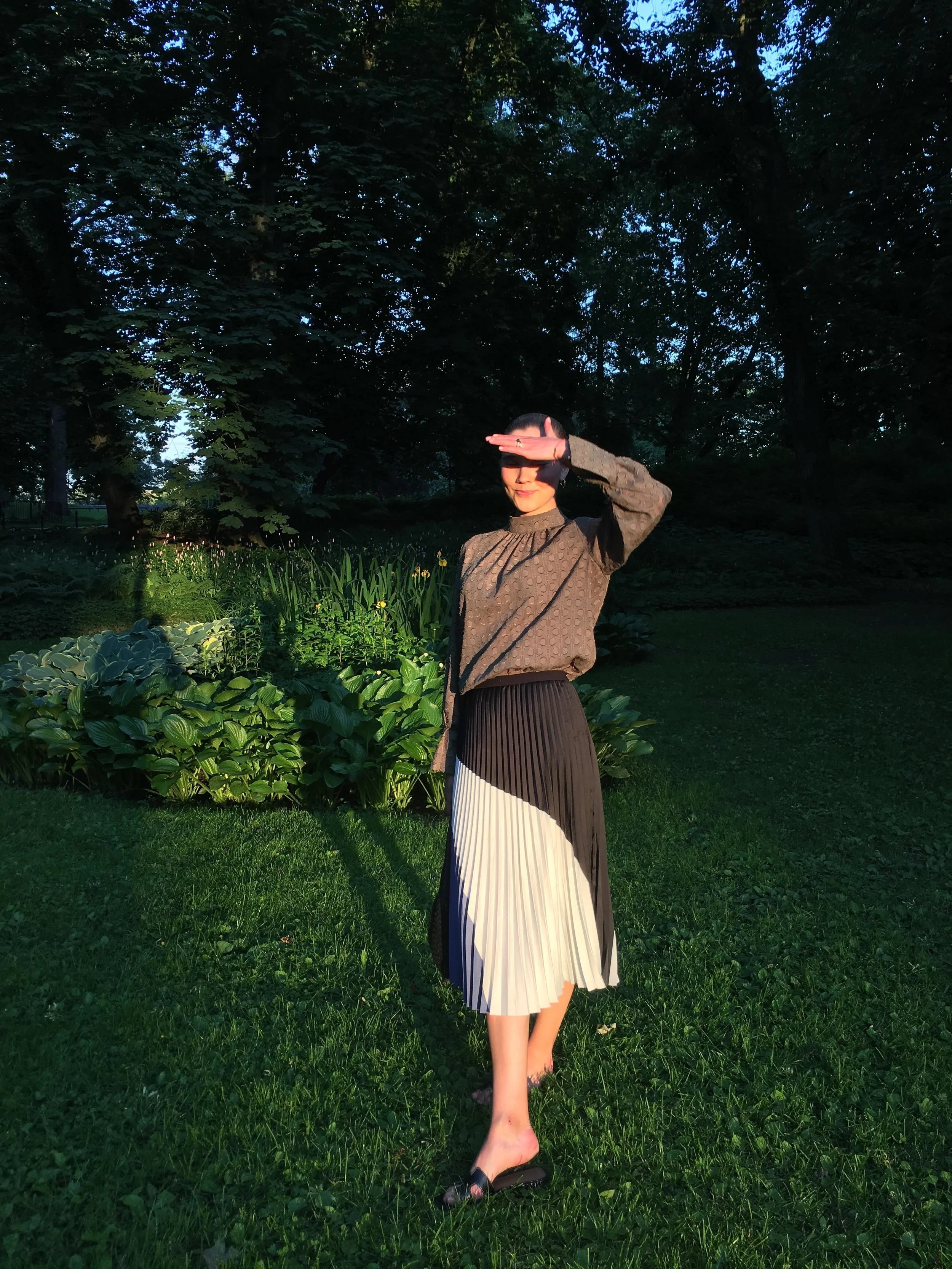 A pleated skirt is a favorite, and can be great both for day- and night-time!