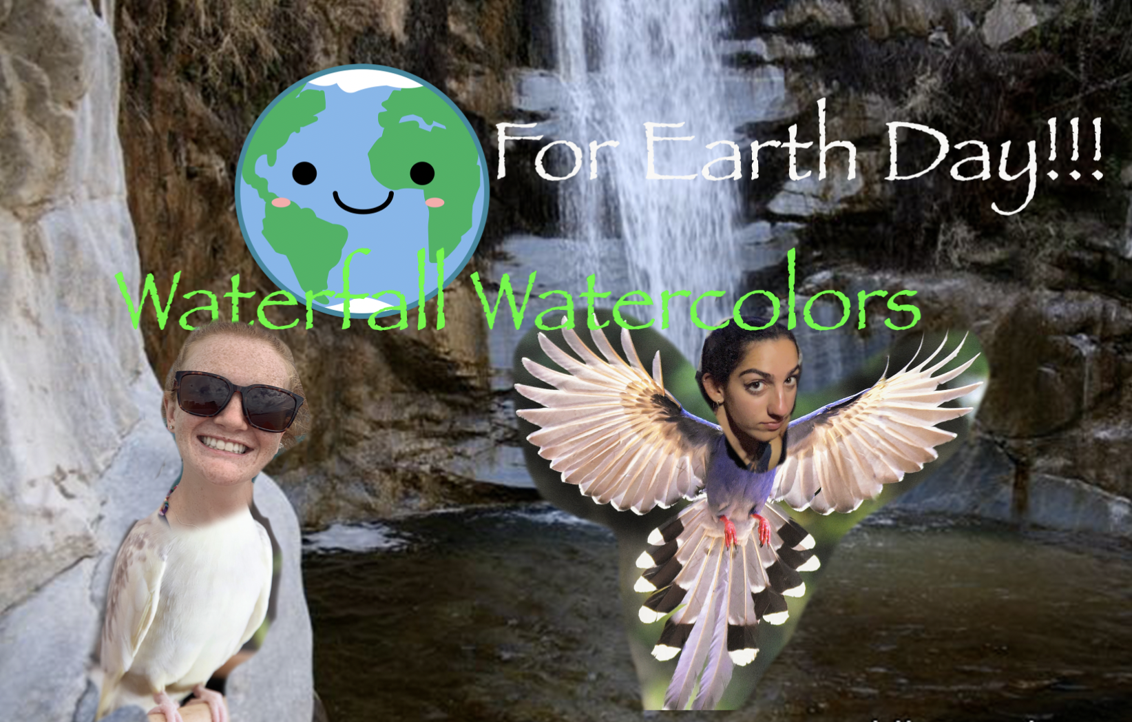 Waterfall Watercolors for Earth Day!!!