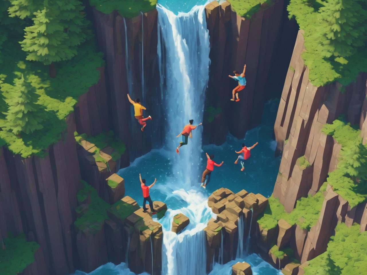 NOT 1 NOT 2 BUT THREE SISTER WATERFALLS