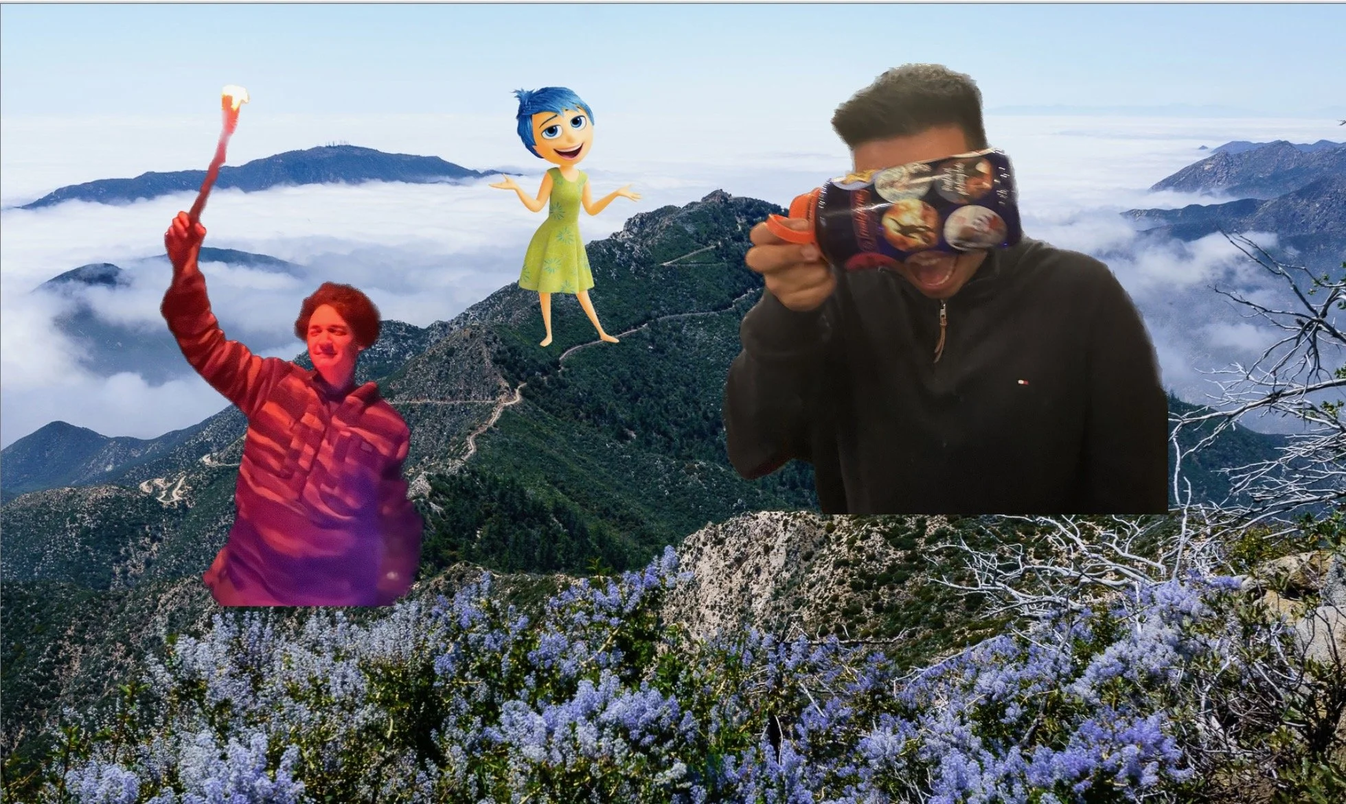 Jumping for Joy at Josephine Peak