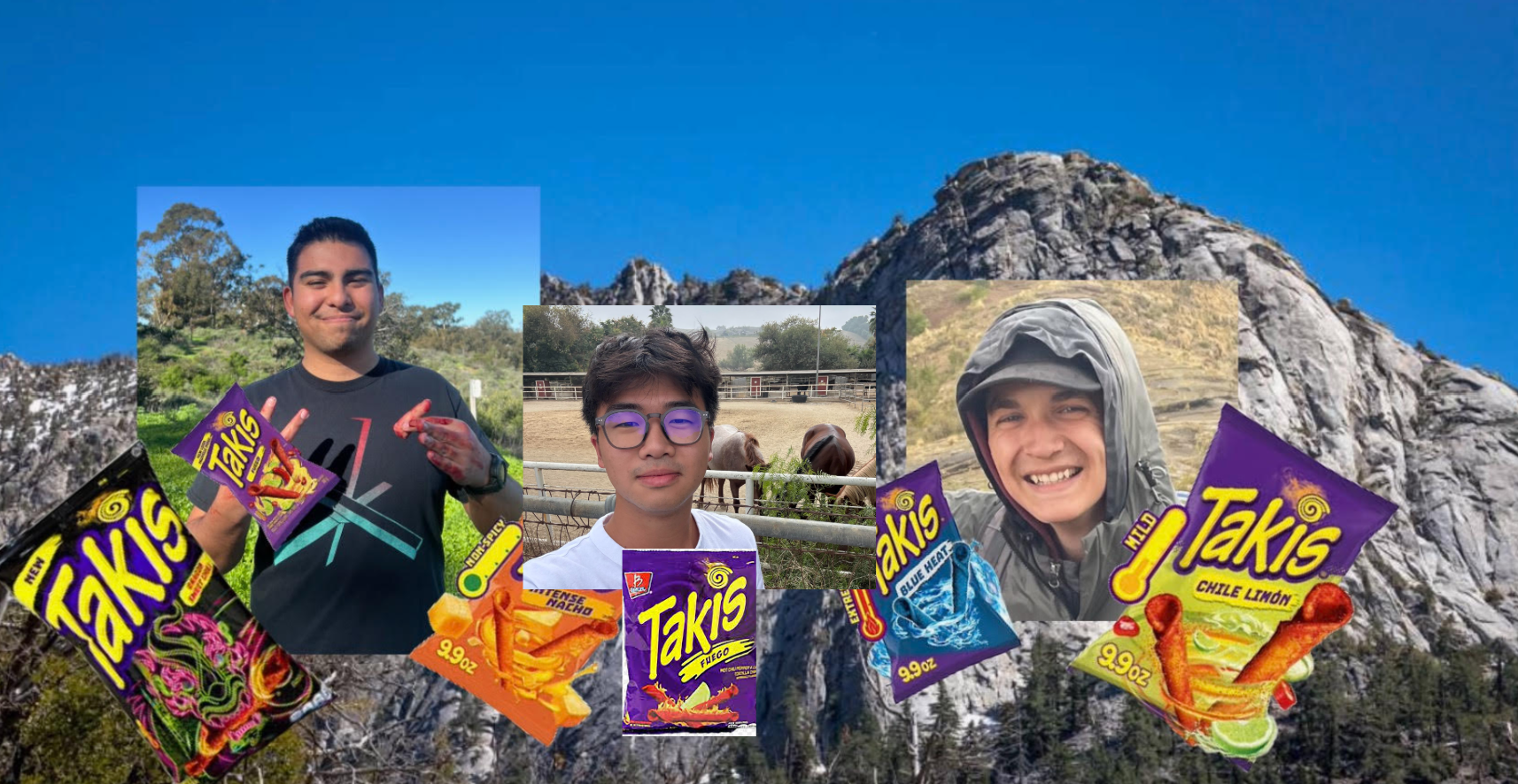 Eating Takis at Tahquitz Peak