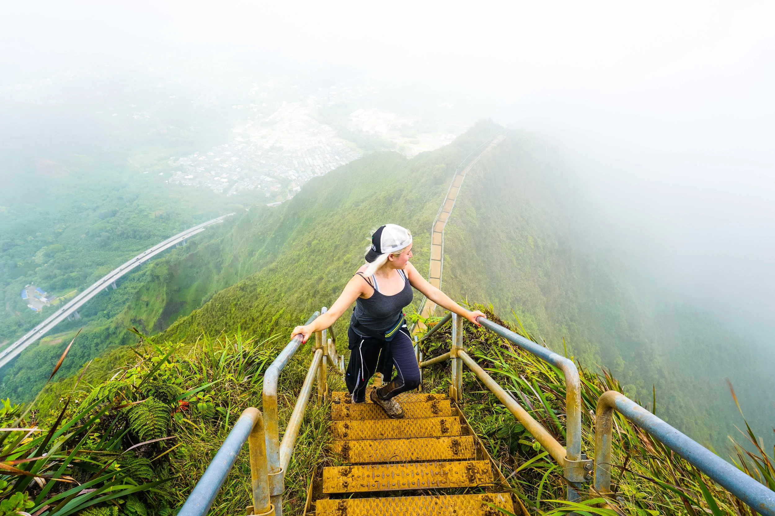 The Stairway to Heaven in Oahu, Hawaii. How to "legally" hike to the famous Haiku Stairs and the best Guide to take you.