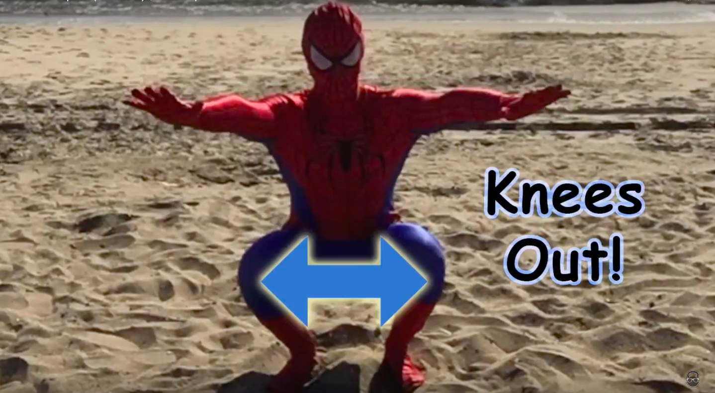 Shove your knees out when you squat