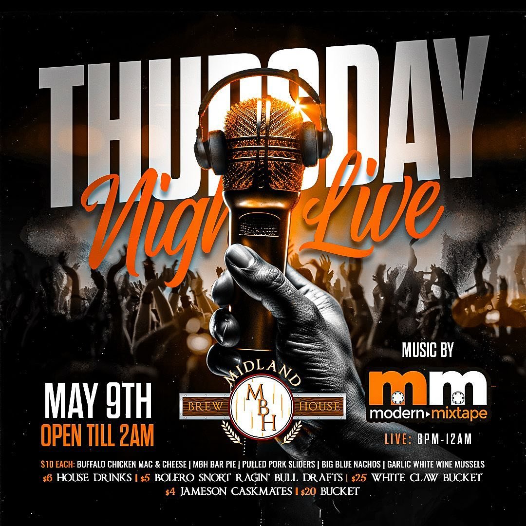 Join Us Tonight At #MBH For Thursday Night Live🎤🎸 Featuring LIVE music by&rdquo;𝐌𝐨𝐝𝐞𝐫𝐧 𝐌𝐢𝐱𝐭𝐚𝐩𝐞&rdquo; from 7:30pm-11pm | Open until 2am 🕑 

📺 𝙉𝙔 𝙍𝙖𝙣𝙜𝙚𝙧𝙨 𝙑𝙎 𝘾𝘼𝙍 𝙃𝙪𝙧𝙧𝙞𝙘𝙖𝙣𝙚𝙨 7𝙥𝙢 🏒
📺 𝙉𝘽𝘼 𝙋𝙡𝙖𝙮𝙤𝙛𝙛𝙨 🏀