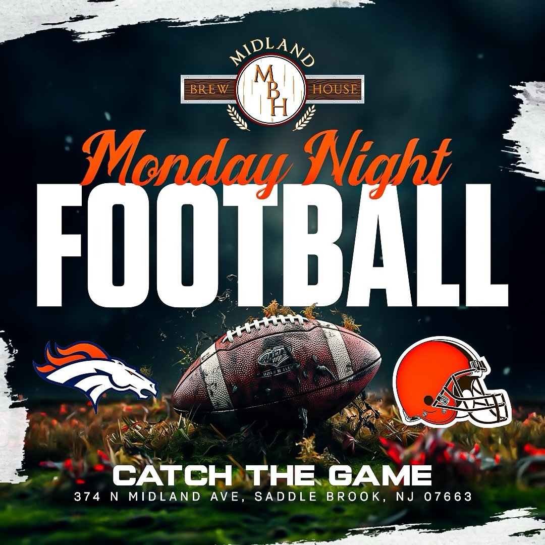 Join #𝗧𝗵𝗲𝗕𝗿𝗲𝘄𝗖𝗿𝗲𝘄 Tonight At #𝗠𝗕𝗛 For 𝗠𝗼𝗻𝗱𝗮𝘆 𝗡𝗶𝗴𝗵𝘁 𝗙𝗼𝗼𝘁𝗯𝗮𝗹𝗹 🏈🏈🏈

📺𝗕𝗿𝗼𝗻𝗰𝗼𝘀 𝗩𝗦 𝗕𝗿𝗼𝘄𝗻𝘀 𝟴:𝟭𝟱𝗽𝗺🏈🏈🏈

🏈𝐌𝐍𝐅 𝐒𝐩𝐞𝐜𝐢𝐚𝐥𝐬 🍗🍺
$𝟭𝟬 𝗠𝗶𝗱𝗹𝗮𝗻𝗱 𝗕𝗲𝗲𝗳𝘀𝘁𝗲𝗮𝗸
(𝟲𝗽𝗰 𝗦𝗹𝗶𝗰𝗲𝗱 𝗠?
