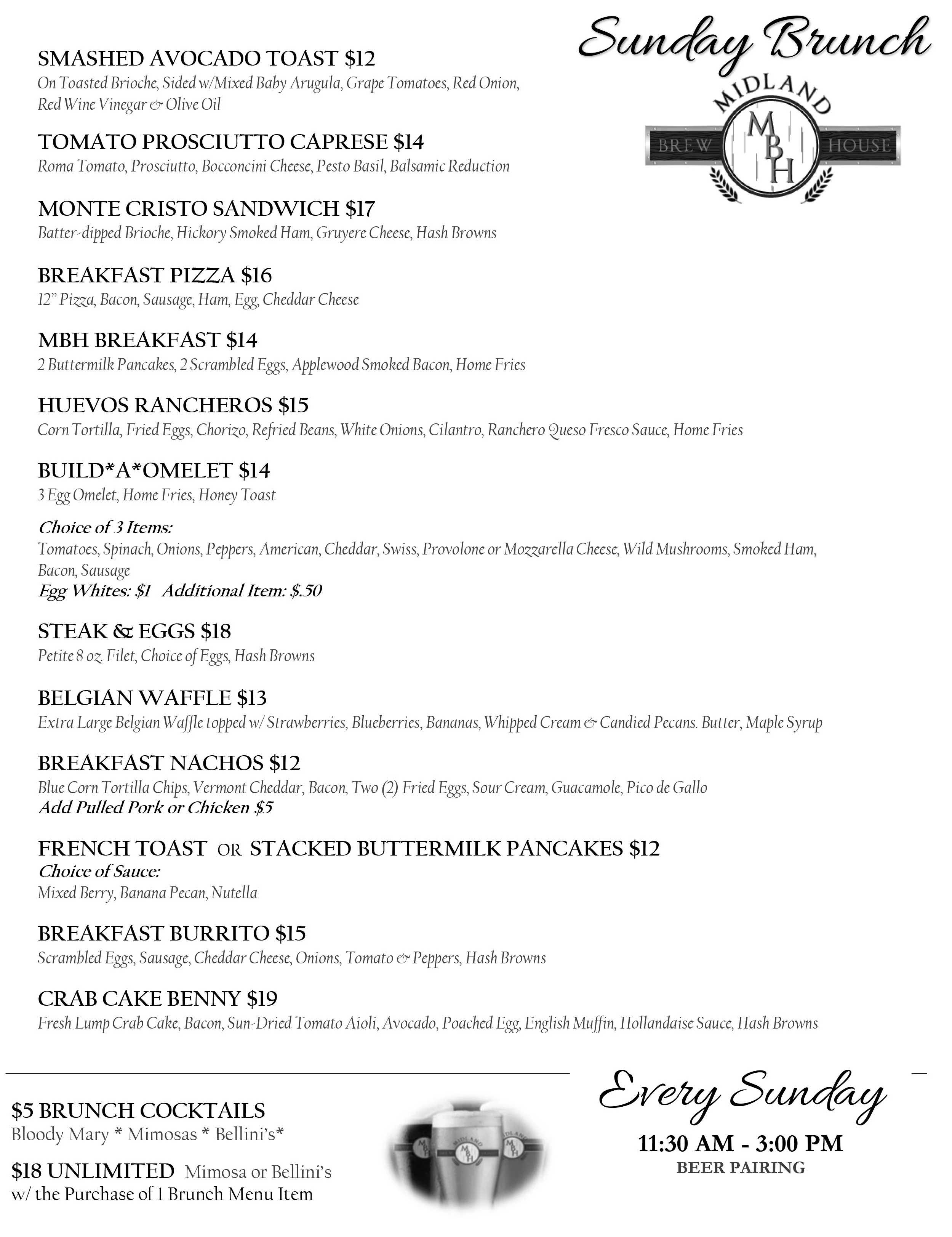 midland brew house brunch