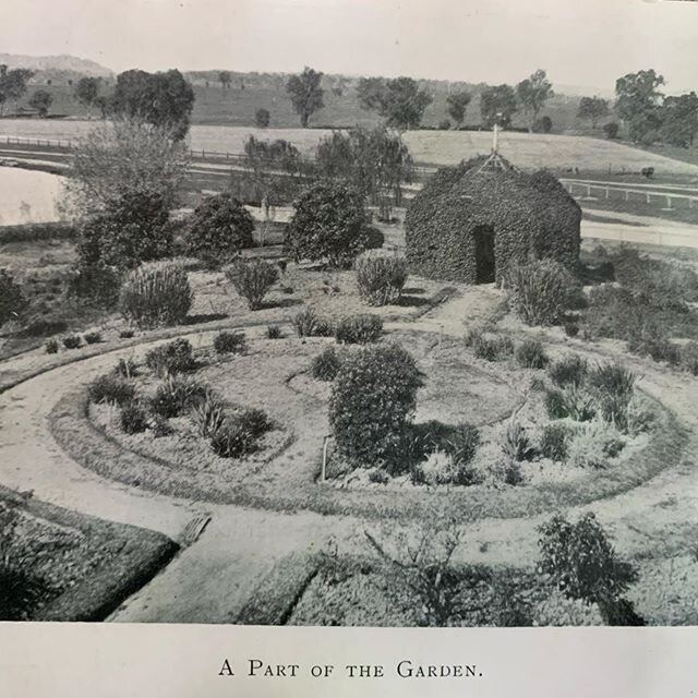 Cleaning out the main house and finding old treasures. This is a photo of the south end of the garden. Not sure when this was taken, but it was a long time ago!