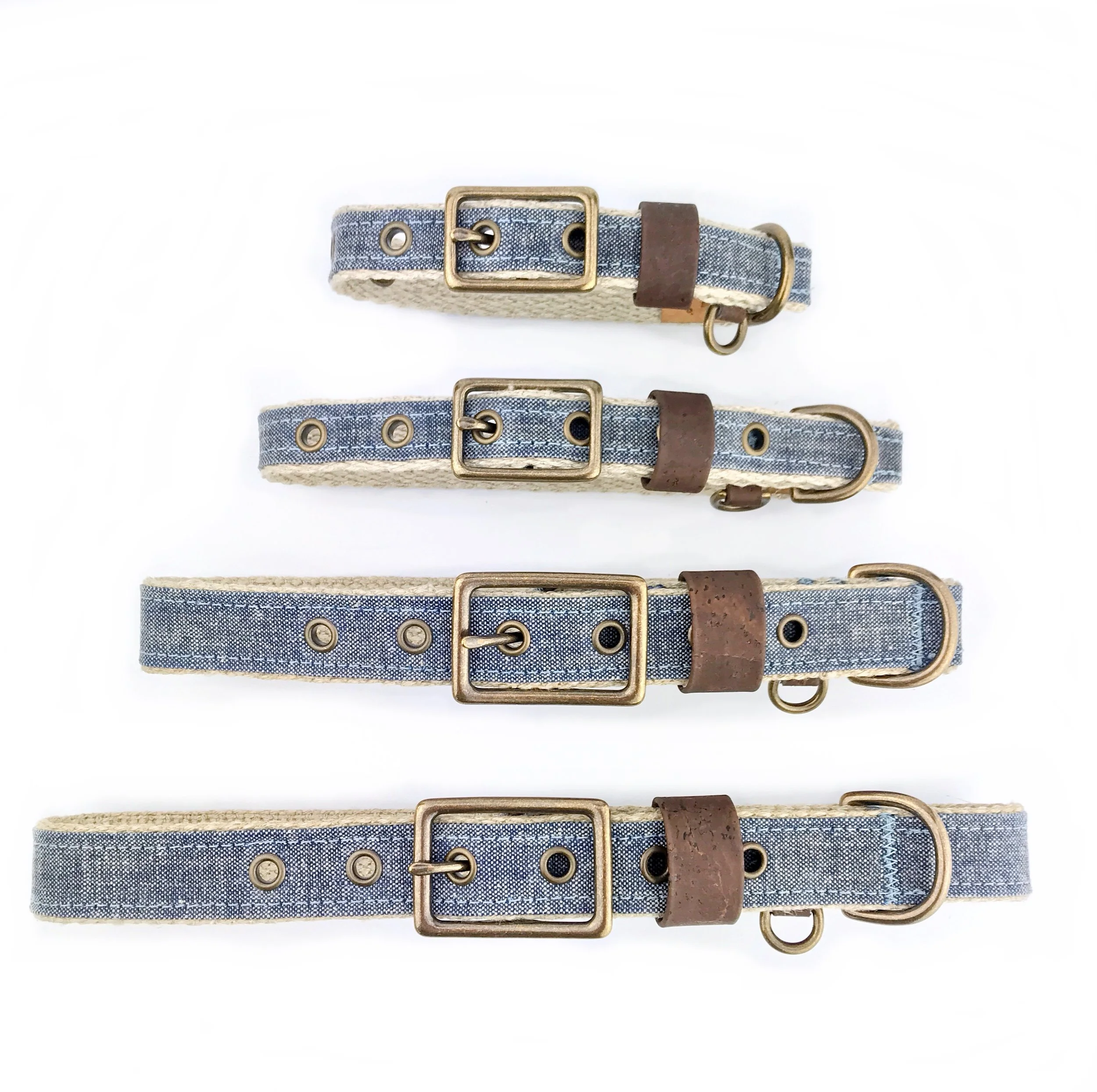 Denim Buckle Collar