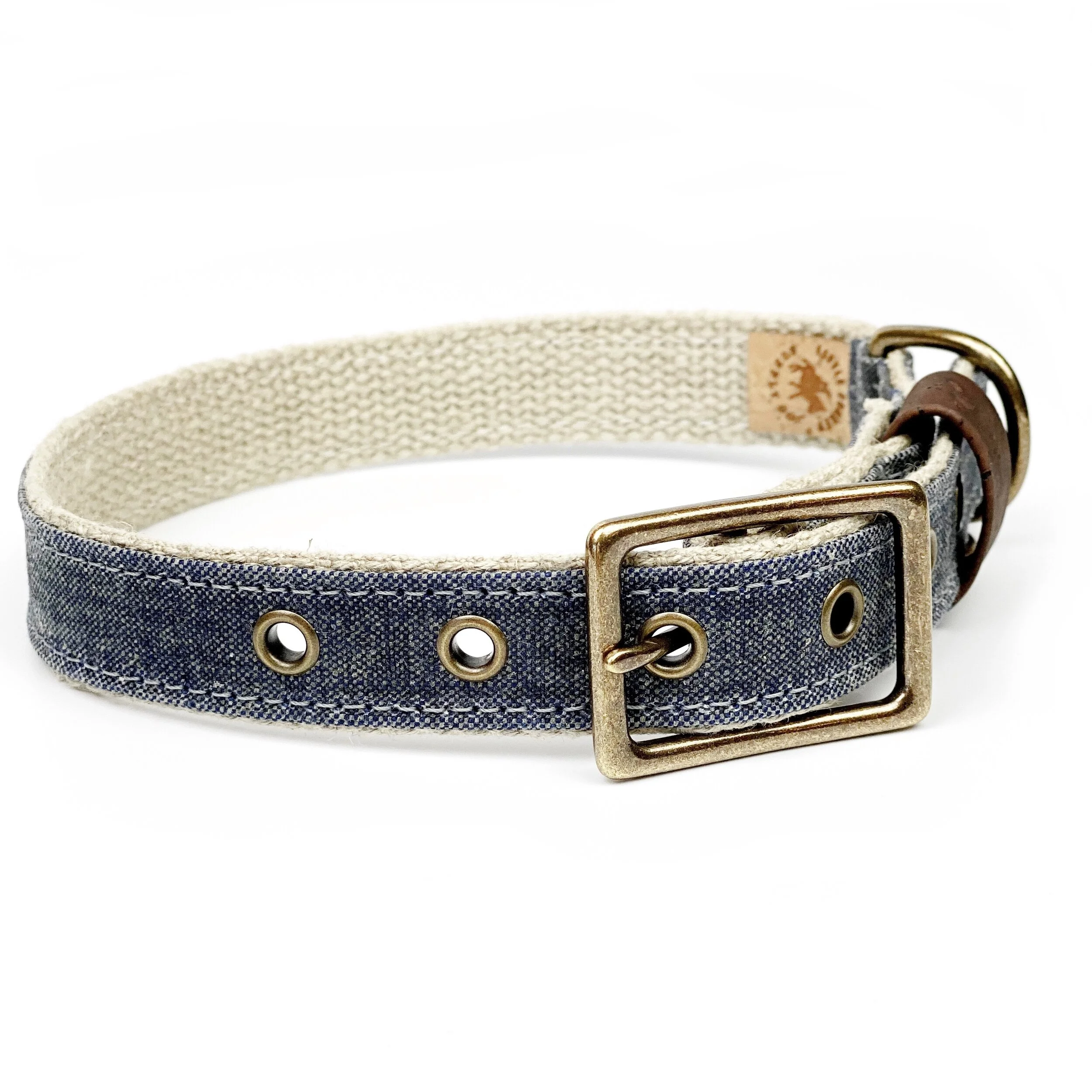 denim dog collar