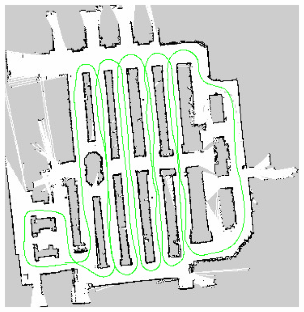 Robot raw map data/path planning