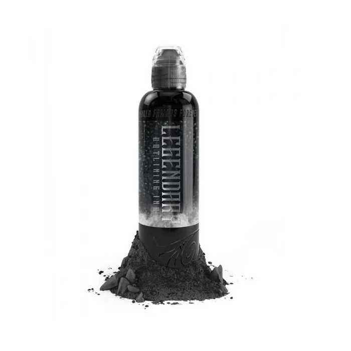 World Famous Tattoo Ink - Outlining Black Ink - 8oz. Bottle