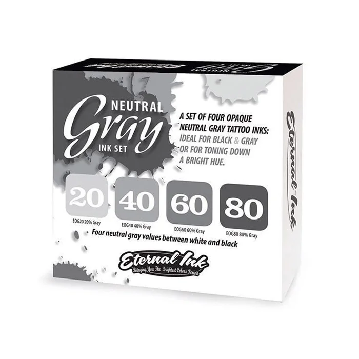 Eternal Ink Neutral Gray Ink Set — Four 1 fl. oz. Bottles — Price Per 1