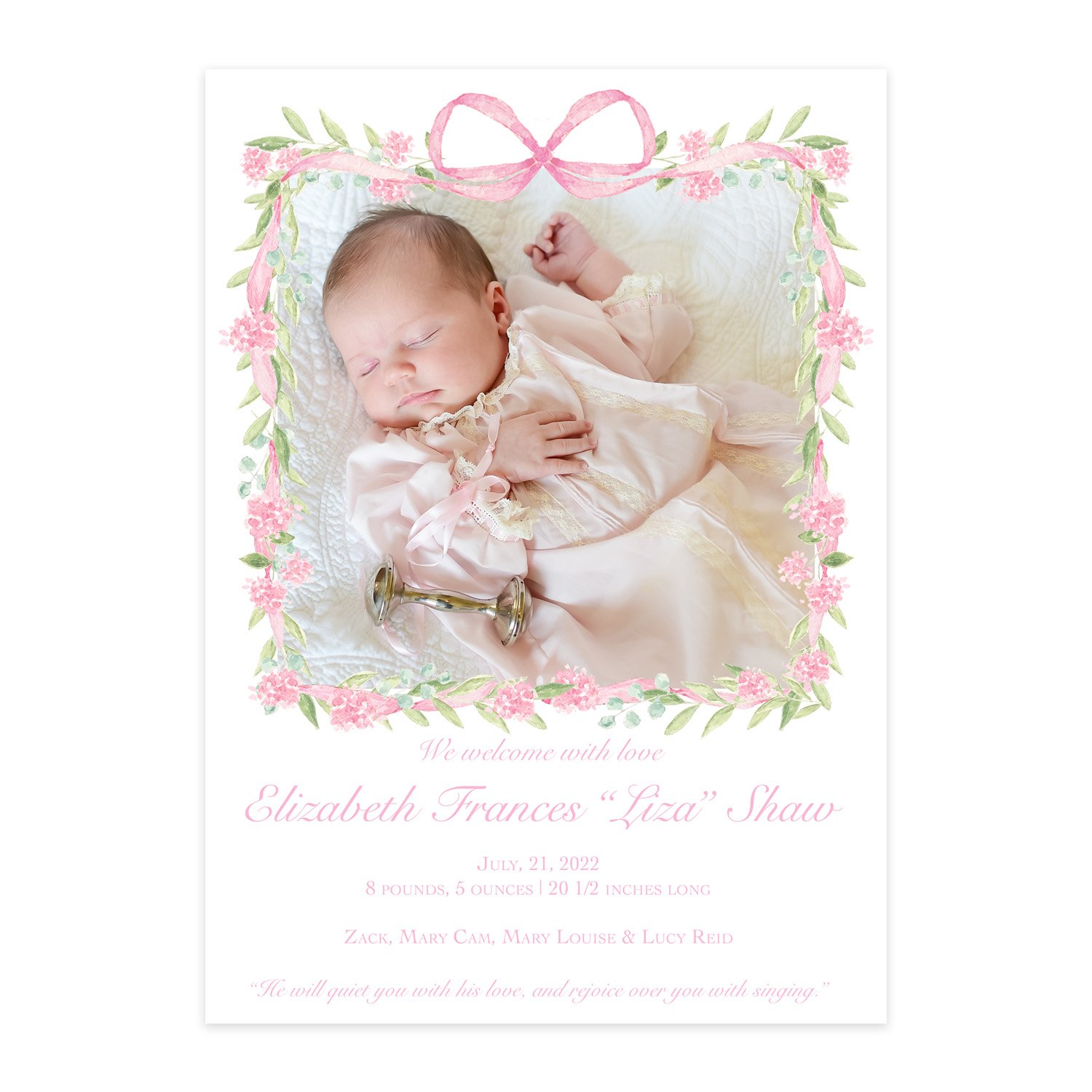 The Liza Birth Announcement