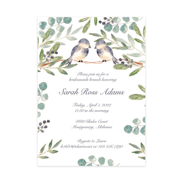 Love Birds Invitation