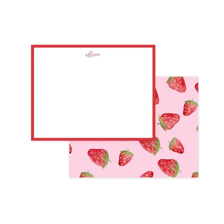 Strawberry Flat Card