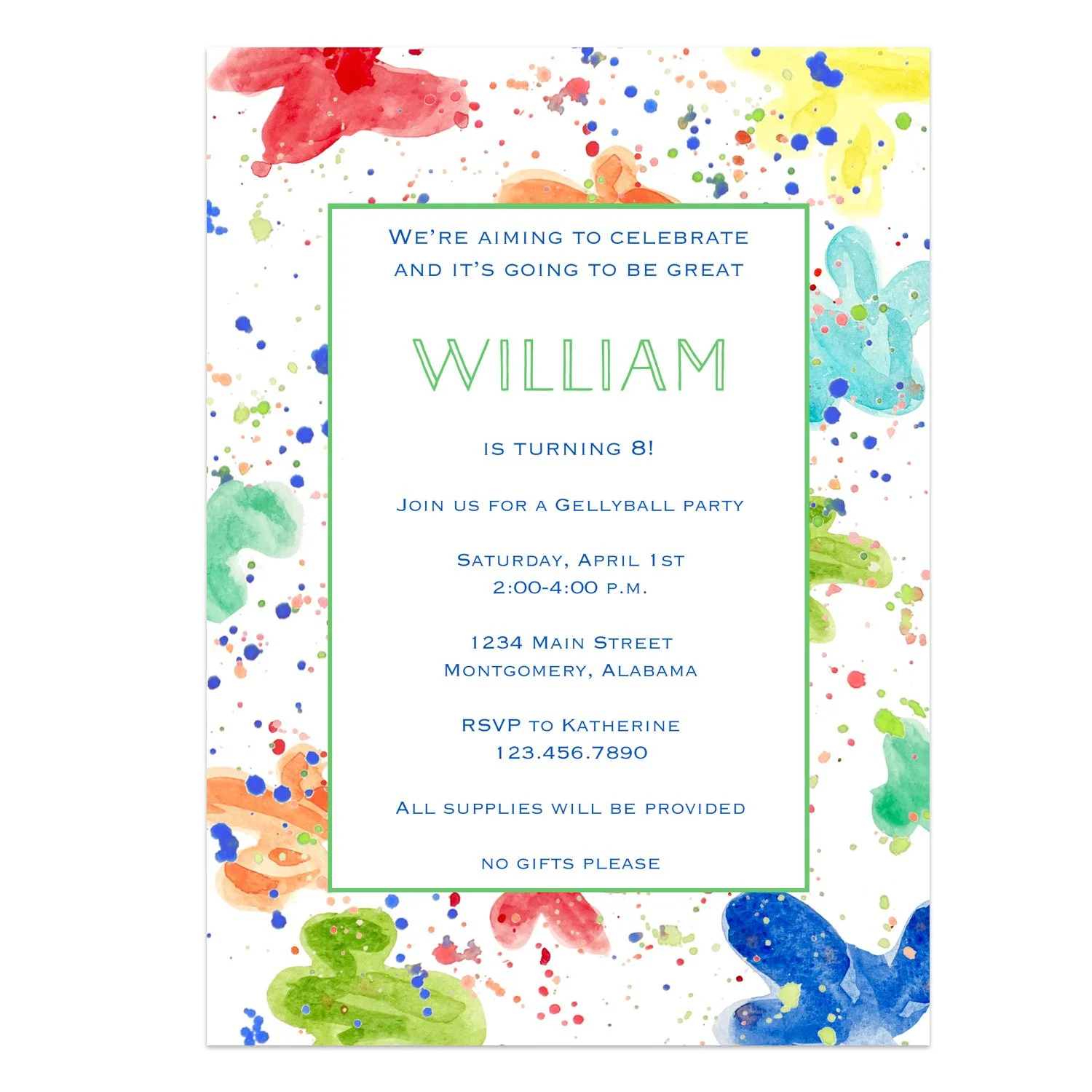 Gellyball Invitation