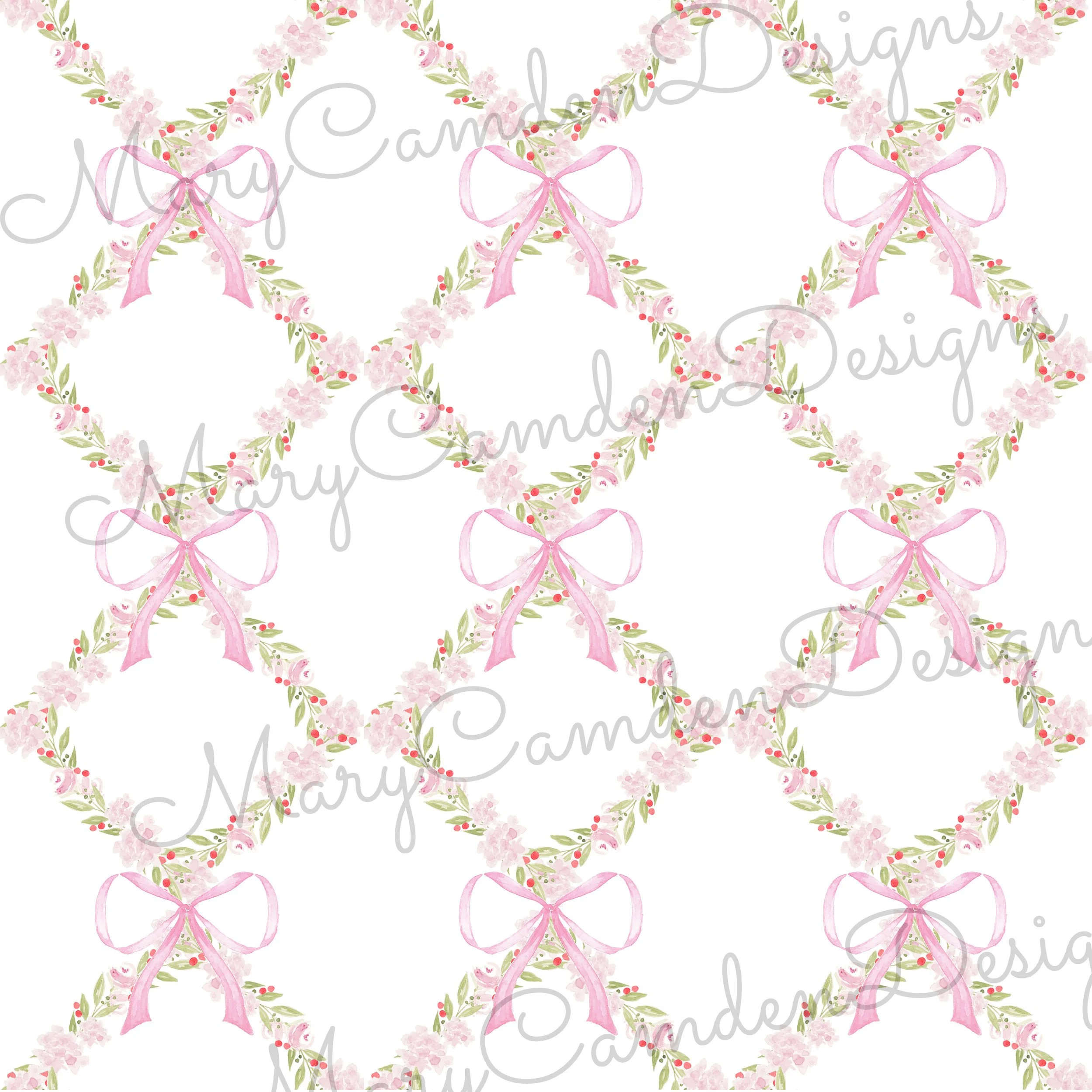 christmas floral - pink bows copy.jpg