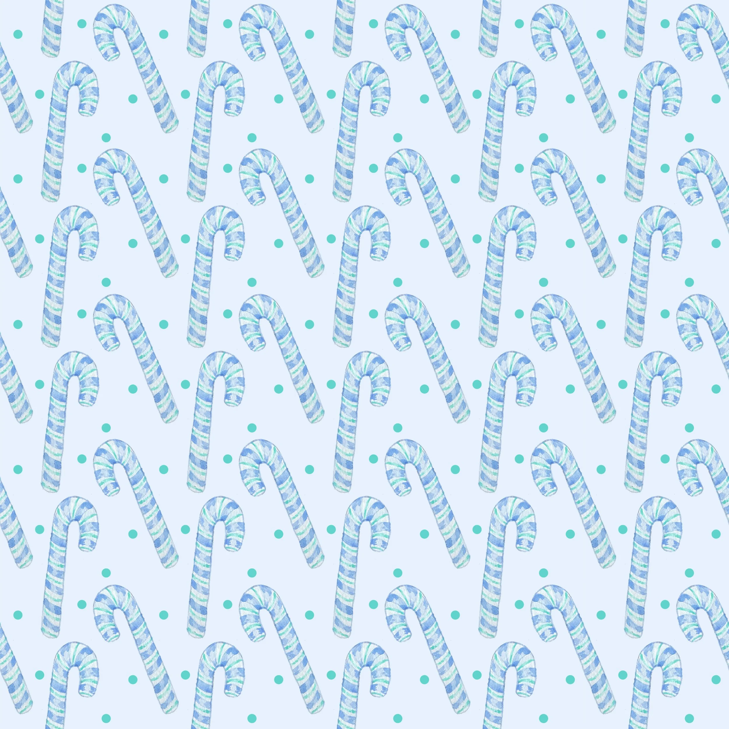 Blue Candy Canes