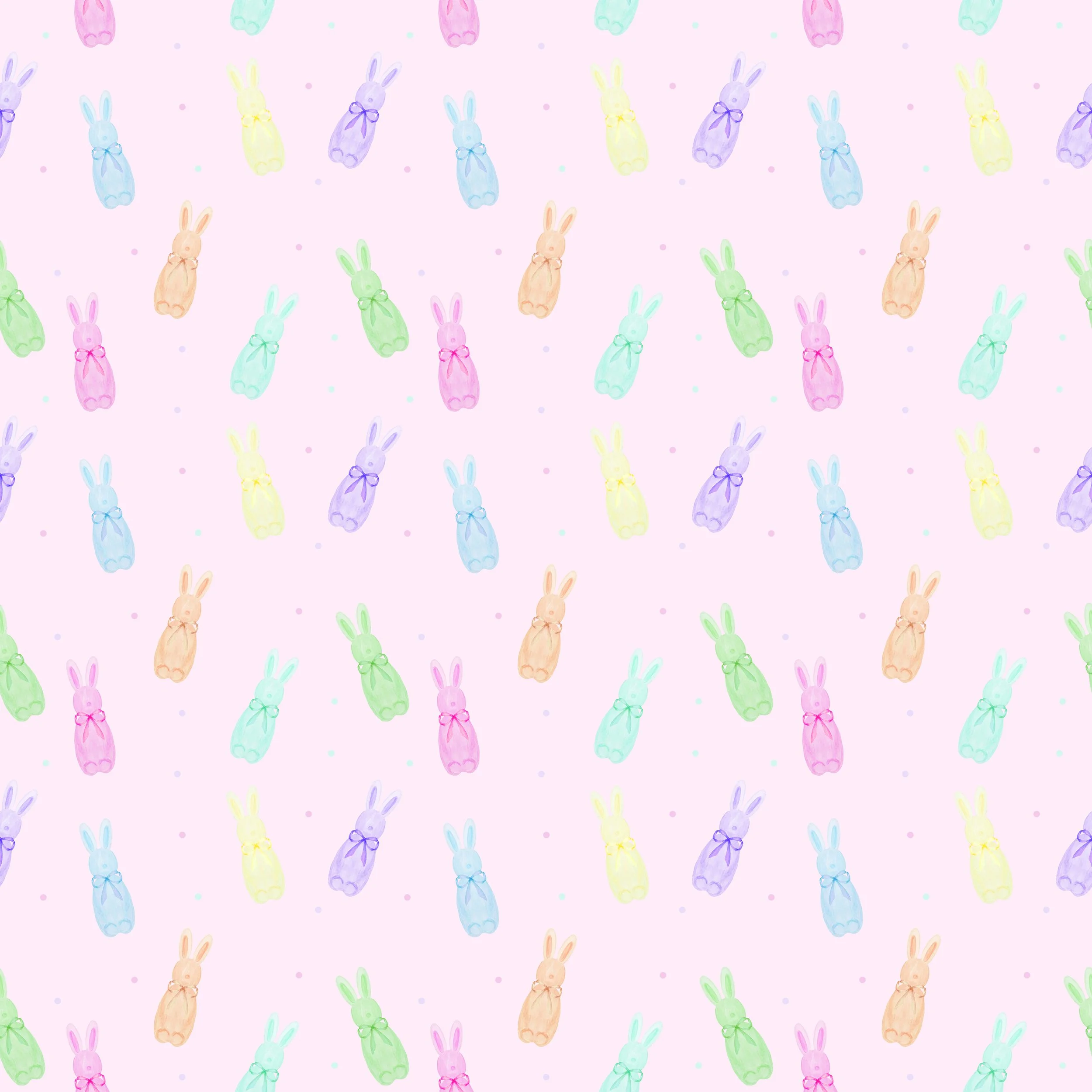 Pink Flocked Bunnies