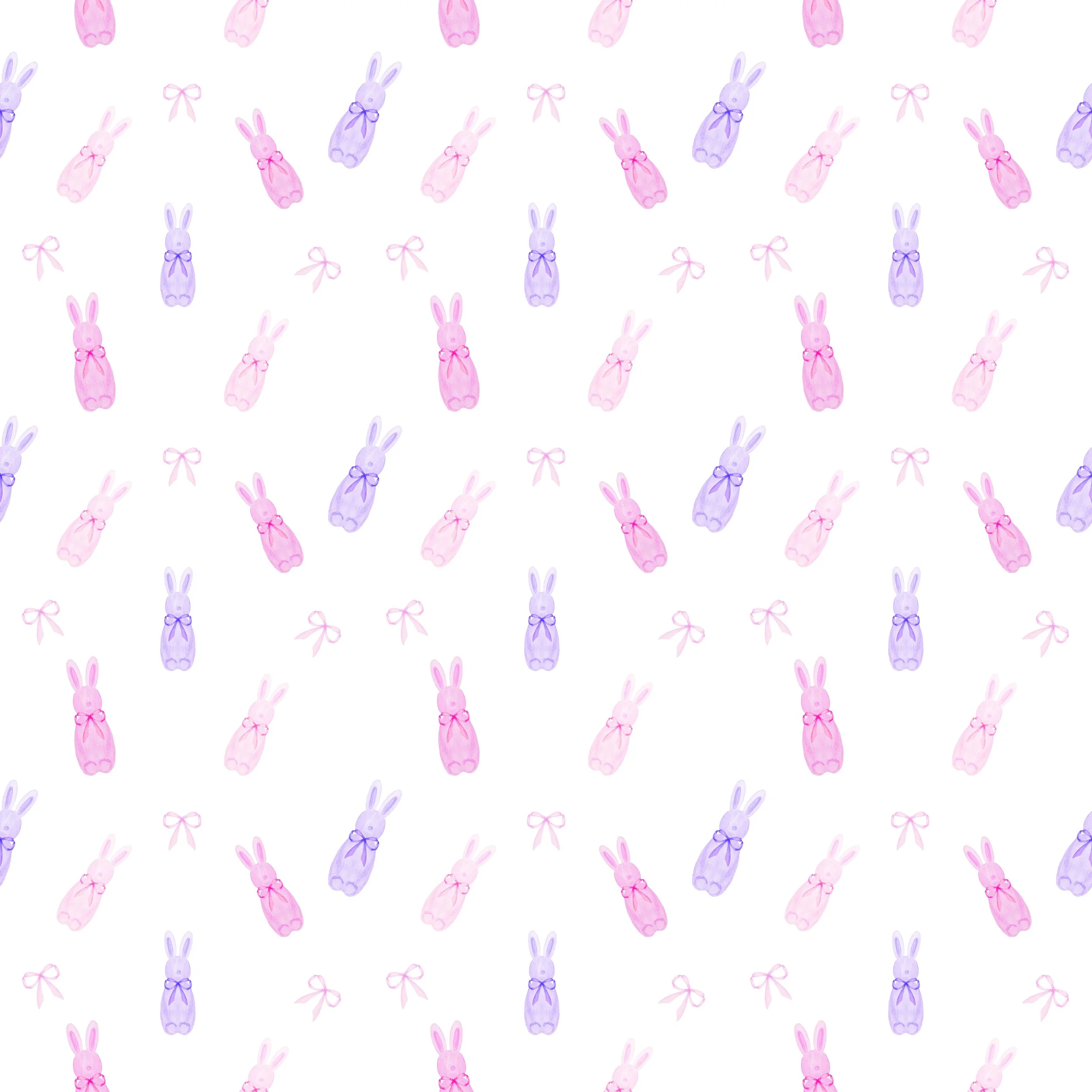 Girls Flocked Bunnies