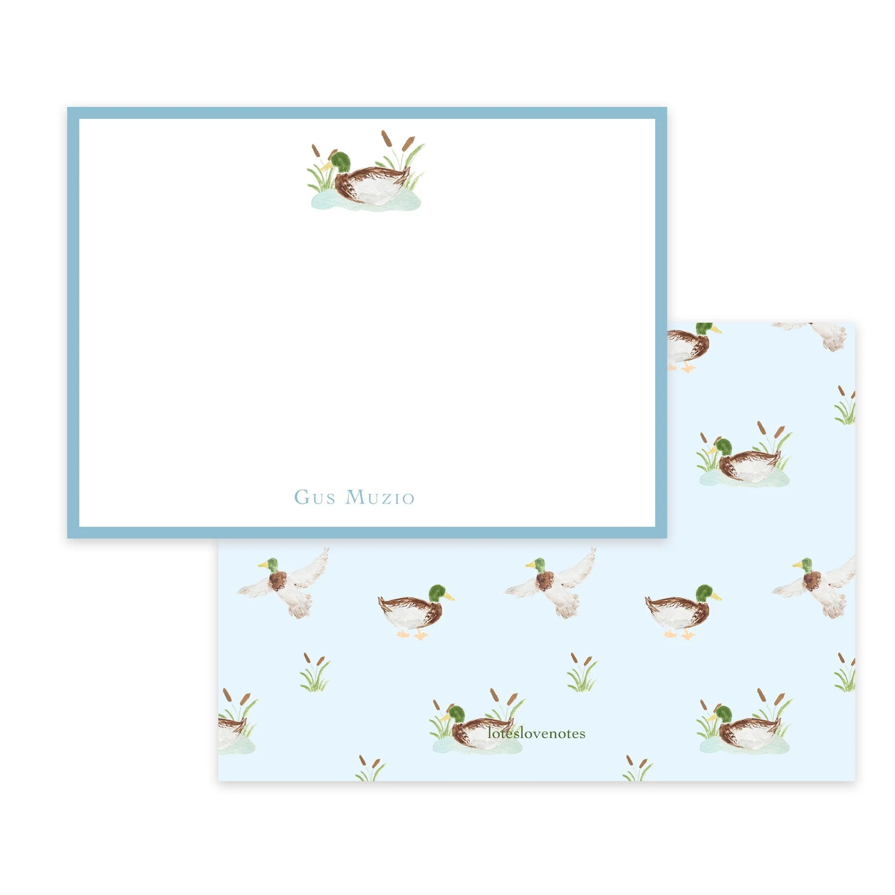 Mallard Notecards (Flat)